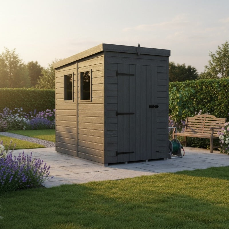 Holt 4' x 8' Modular Composite Pent Shed | Sheds.co.uk