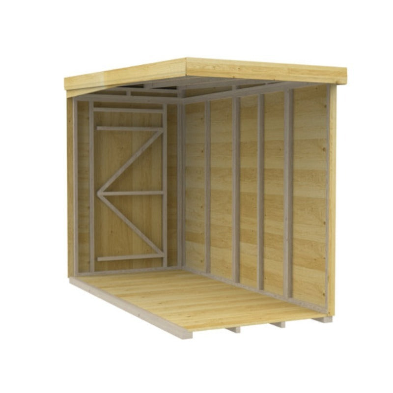 Holt 4' x 9' Pressure Treated Shiplap Modular Pent Shed | Sheds.co.uk