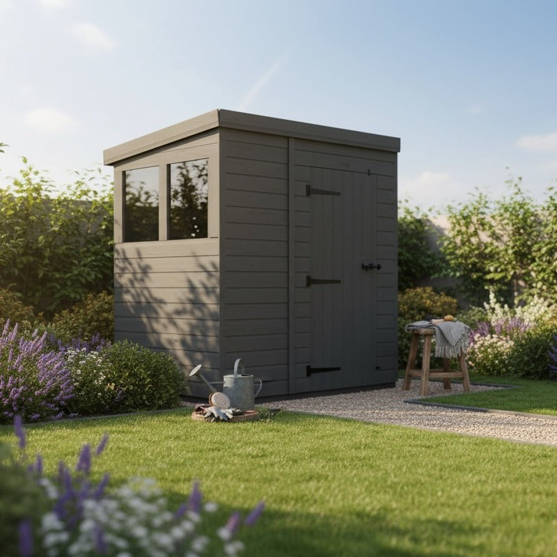 Holt 5' x 4' Modular Composite Pent Shed | Sheds.co.uk