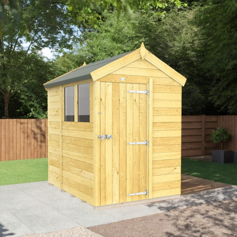 Holt 5' x 6' Pressure Treated Shiplap Modular Apex Shed | Sheds.co.uk