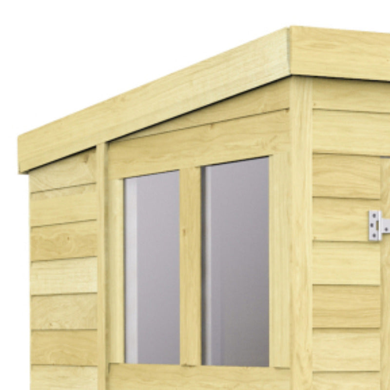 Holt 5' x 6' Pressure Treated Shiplap Modular Pent Shed | Sheds.co.uk