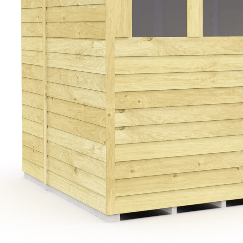 Holt 5' x 7' Pressure Treated Shiplap Modular Pent Shed | Sheds.co.uk