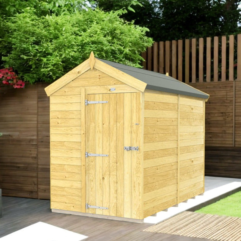 Holt 5' x 8' Pressure Treated Shiplap Modular Apex Shed | Sheds.co.uk