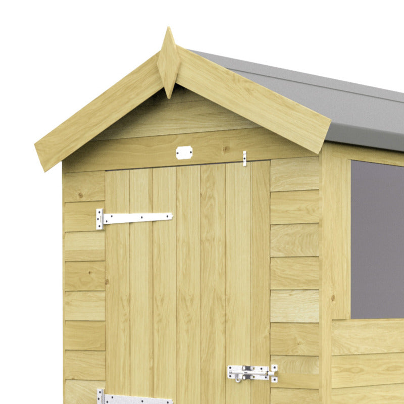 Holt 5' x 8' Pressure Treated Shiplap Modular Apex Shed | Sheds.co.uk