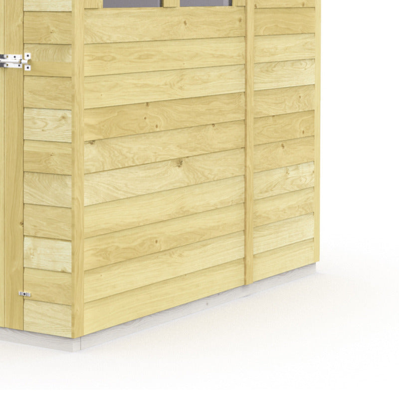 Holt 5' x 8' Pressure Treated Shiplap Modular Apex Shed | Sheds.co.uk