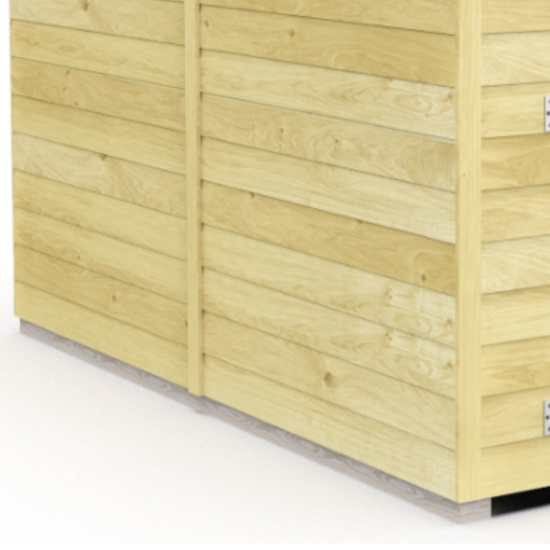 Holt 5' x 8' Pressure Treated Shiplap Modular Pent Shed | Sheds.co.uk