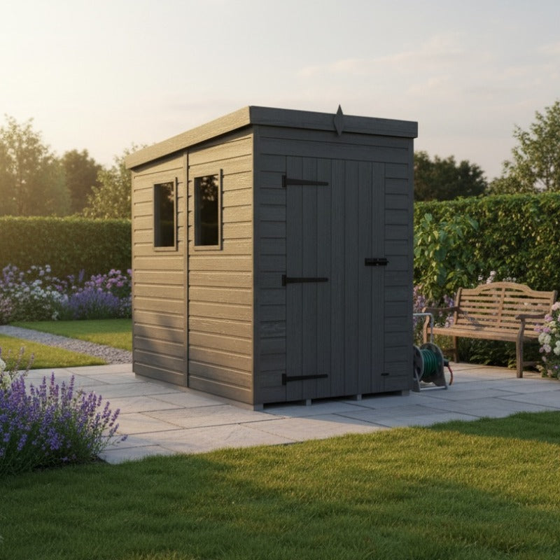 Holt 5' x 9' Modular Composite Pent Shed | Sheds.co.uk
