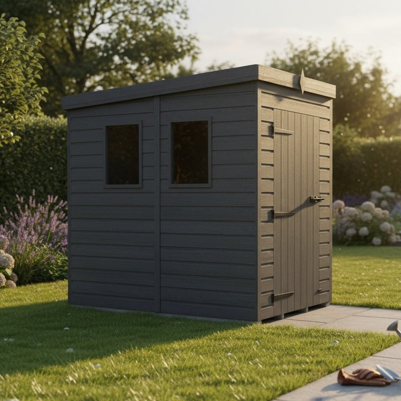 Holt 5' x 9' Modular Composite Pent Shed | Sheds.co.uk