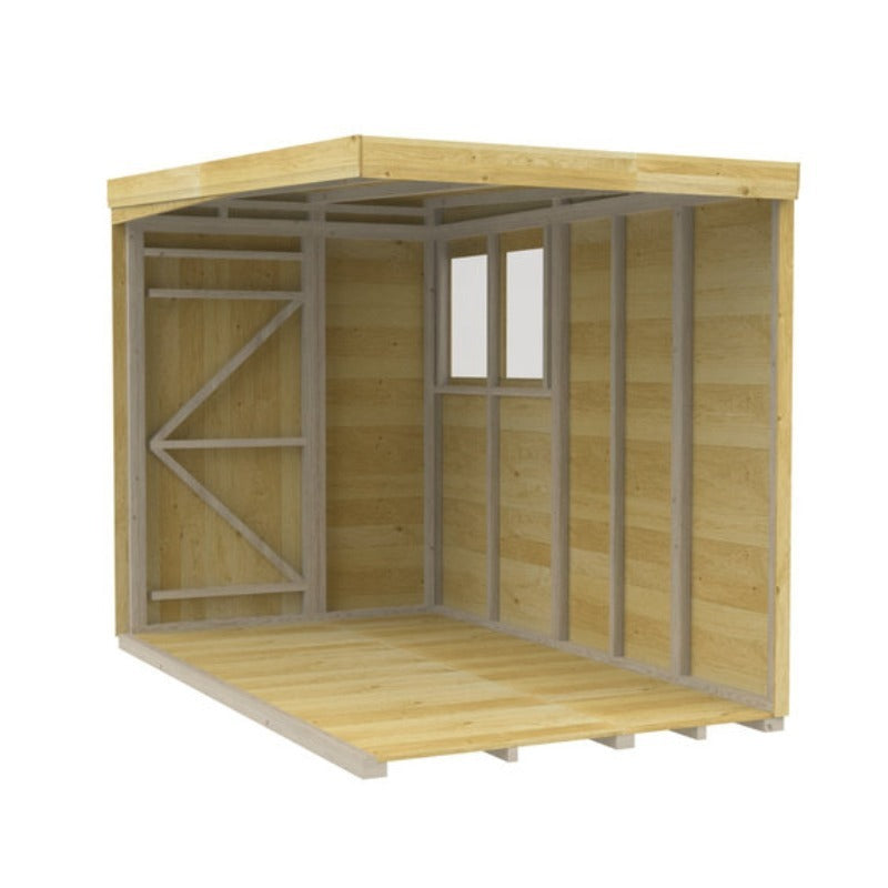 Holt 5' x 9' Pressure Treated Shiplap Modular Pent Shed | Sheds.co.uk