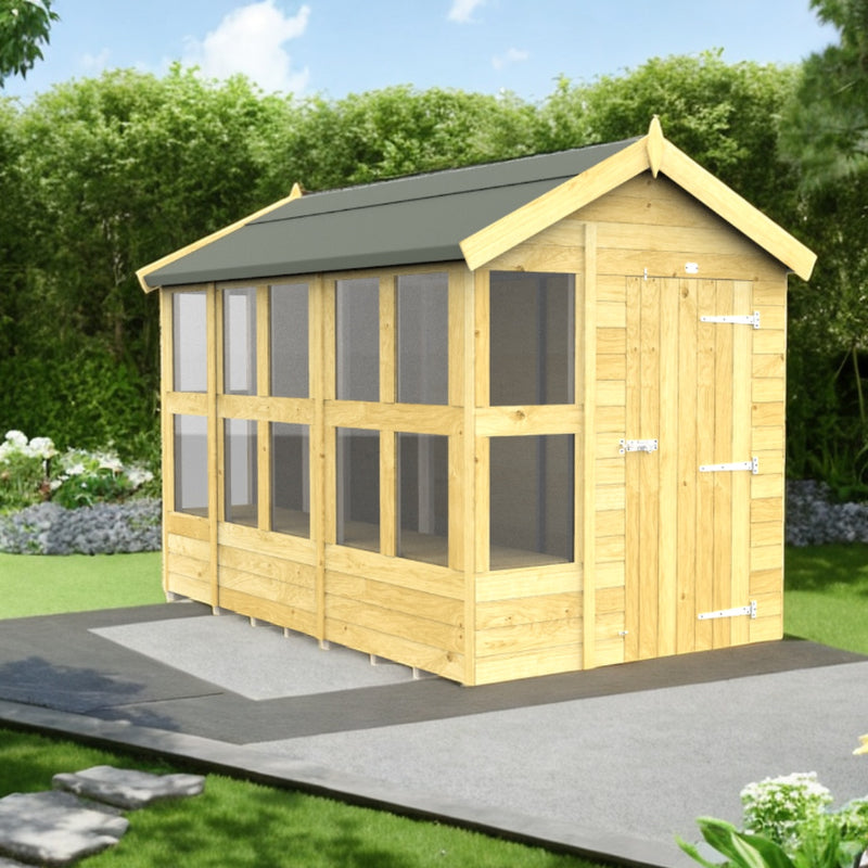Holt 6' x 10' Pressure Treated Shiplap Modular Apex Potting Shed | Sheds.co.uk