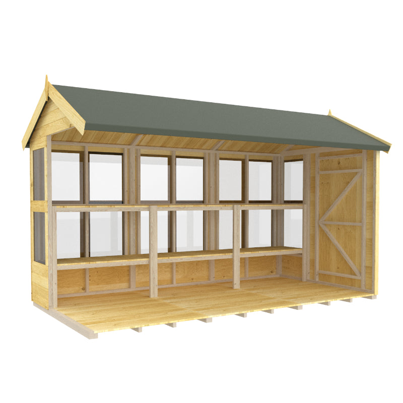 Holt 6' x 12' Pressure Treated Shiplap Modular Apex Potting Shed | Sheds.co.uk