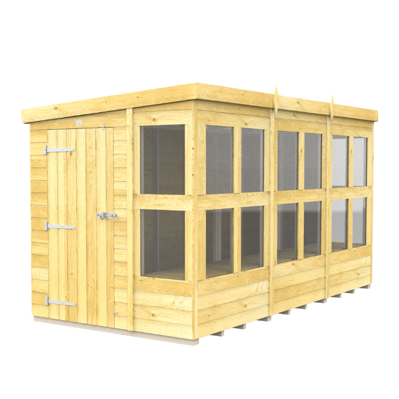 Holt 12' x 6' Pressure Treated Shiplap Modular Pent Potting Shed | Sheds.co.uk