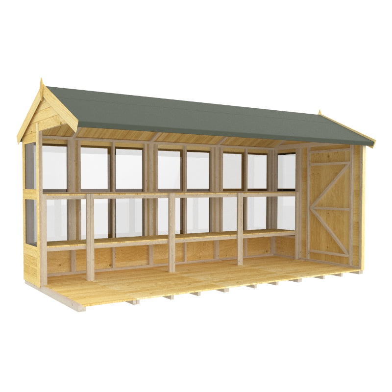 Holt 6' x 14' Pressure Treated Shiplap Modular Apex Potting Shed | Sheds.co.uk