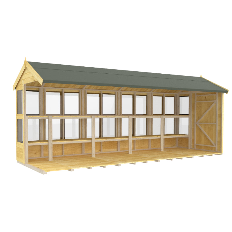 Holt 6' x 18' Pressure Treated Shiplap Modular Apex Potting Shed | Sheds.co.uk