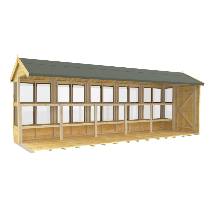Holt 6' x 20' Pressure Treated Shiplap Modular Apex Potting Shed | Sheds.co.uk