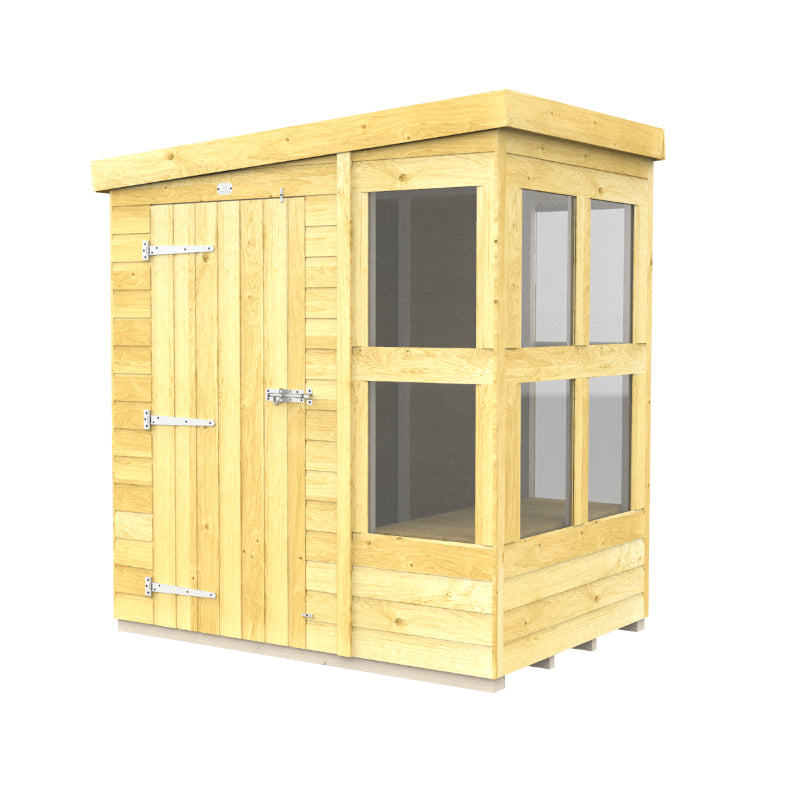 Holt 6' x 4' Pressure Treated Shiplap Modular Pent Potting Shed | Sheds.co.uk