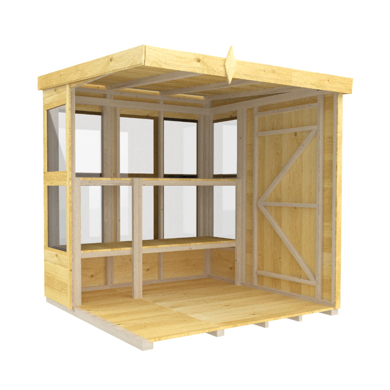 Holt 6' x 6' Pressure Treated Shiplap Modular Pent Potting Shed | Sheds.co.uk