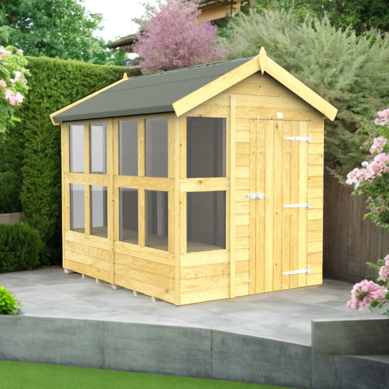 Holt 6' x 8' Pressure Treated Shiplap Modular Apex Potting Shed | Sheds.co.uk