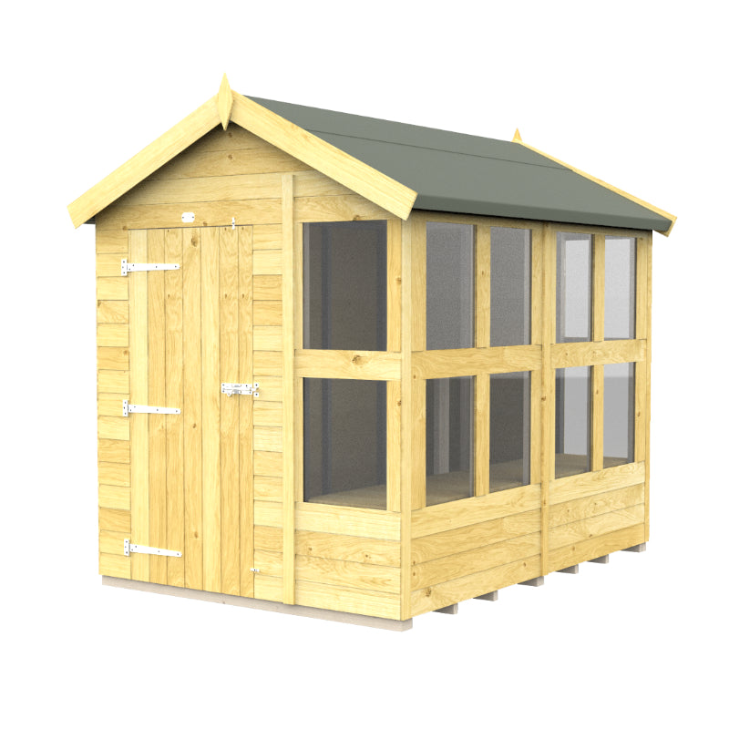 Holt 6' x 8' Pressure Treated Shiplap Modular Apex Potting Shed | Sheds.co.uk