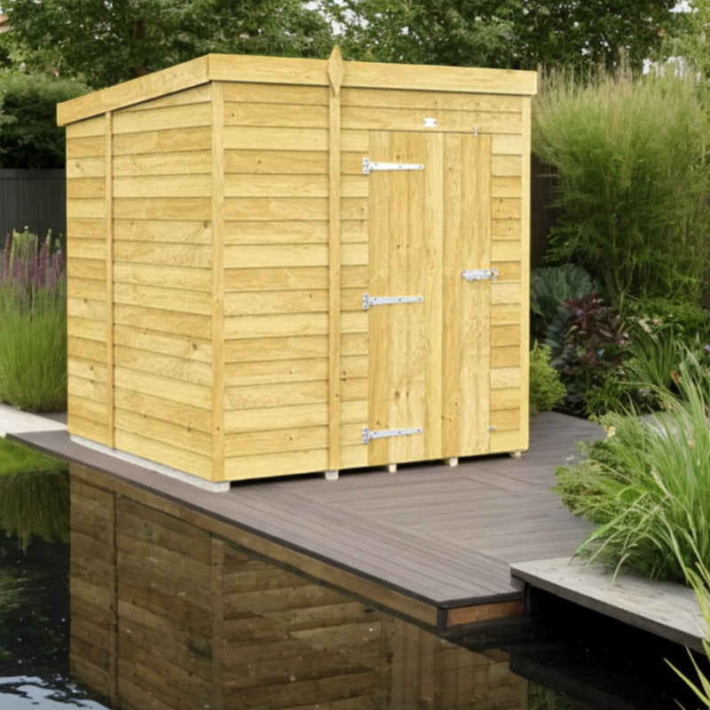 Holt 6' x 6' Pressure Treated Shiplap Modular Pent Shed | Sheds.co.uk