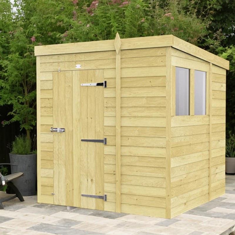 Holt 6' x 6' Pressure Treated Shiplap Modular Pent Shed | Sheds.co.uk