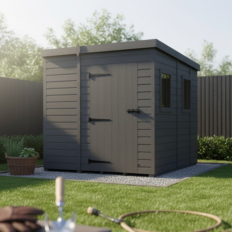 Holt 6' x 8' Modular Composite Pent Shed | Sheds.co.uk