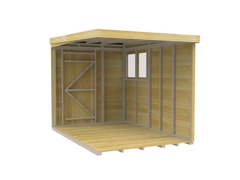 Holt 6' x 9' Pressure Treated Shiplap Modular Pent Shed | Sheds.co.uk