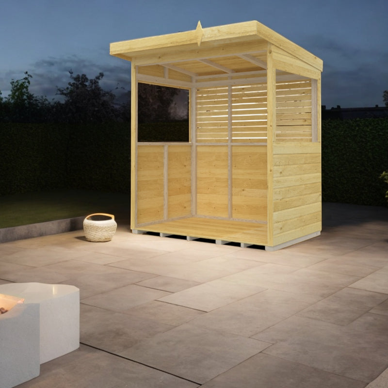 Holt 6' x 4' Pressure Treated Outdoor Kitchen Barbecue Shelter | Sheds.co.uk