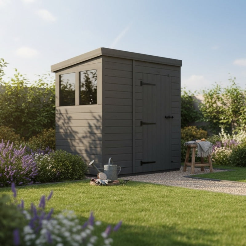 Holt 7' x 4' Modular Composite Pent Shed | Sheds.co.uk