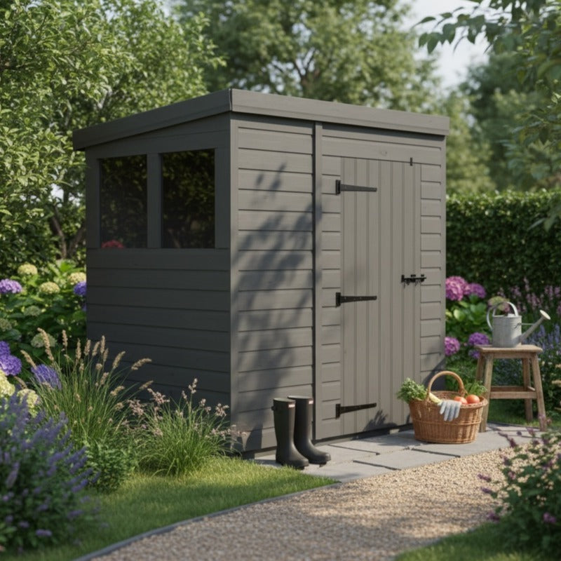 Holt 7' x 4' Modular Composite Pent Shed | Sheds.co.uk