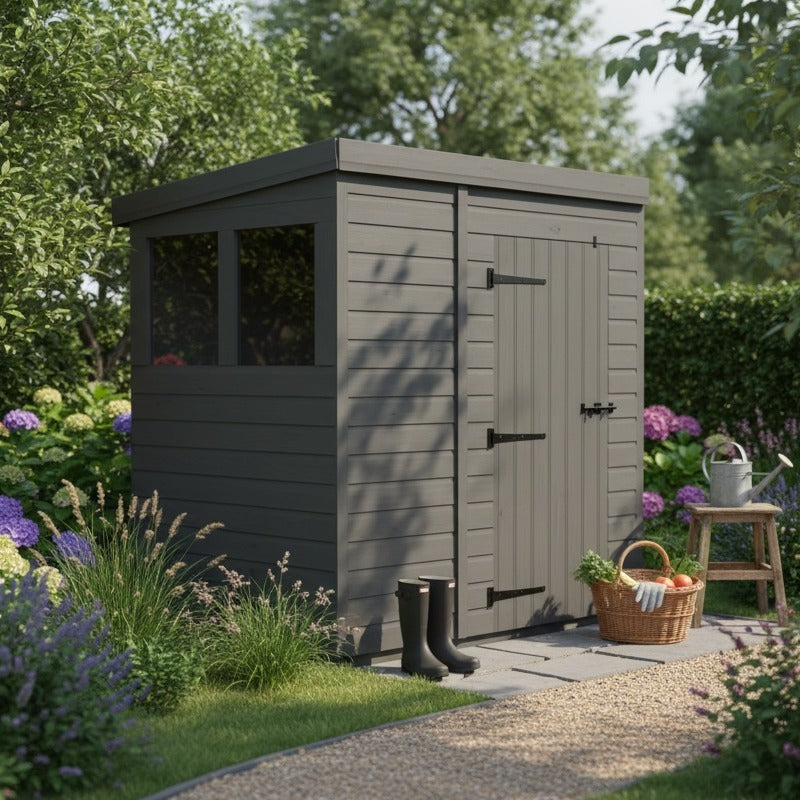 Holt 7' x 5' Modular Composite Pent Shed | Sheds.co.uk