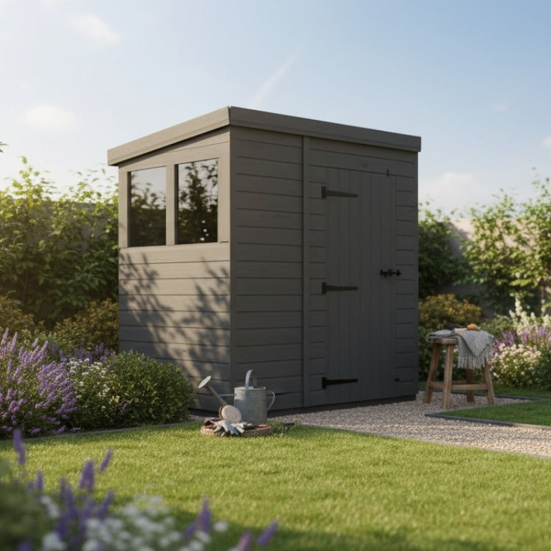 Holt 7' x 5' Modular Composite Pent Shed | Sheds.co.uk