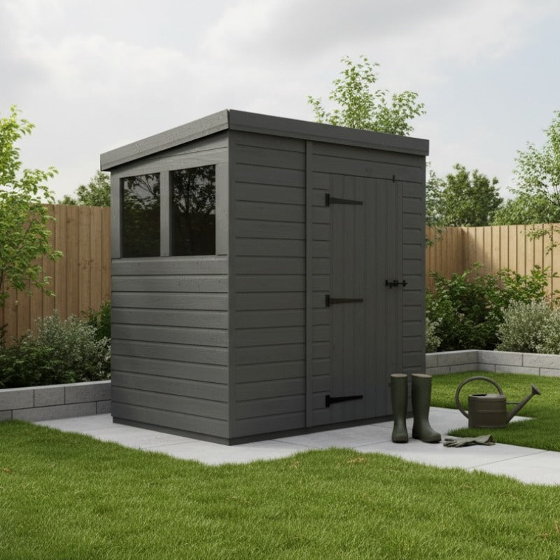 Holt 7' x 7' Modular Composite Pent Shed | Sheds.co.uk