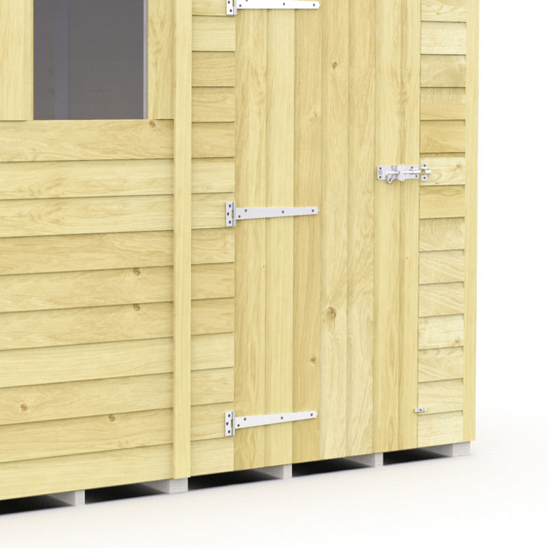 Holt 7' x 7' Pressure Treated Shiplap Modular Pent Shed | Sheds.co.uk