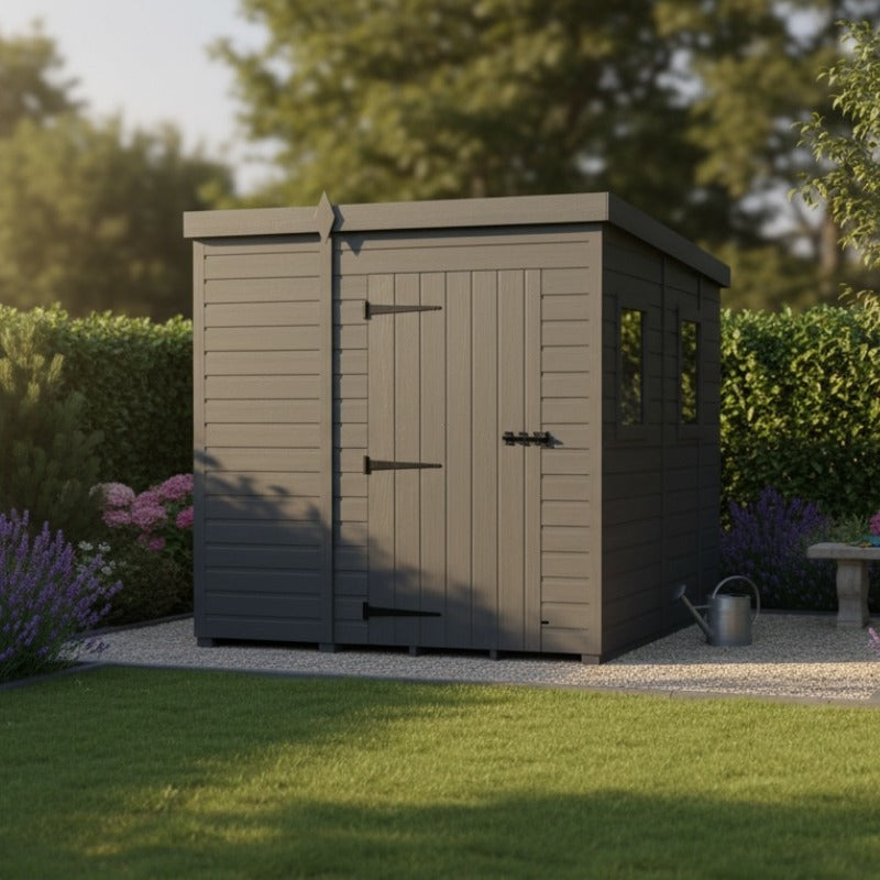 Holt 7' x 9' Modular Composite Pent Shed | Sheds.co.uk