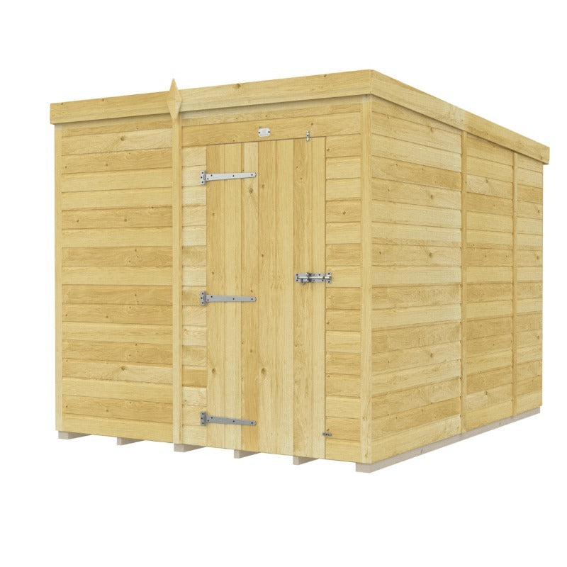 Holt 7' x 9' Pressure Treated Shiplap Modular Pent Shed | Sheds.co.uk