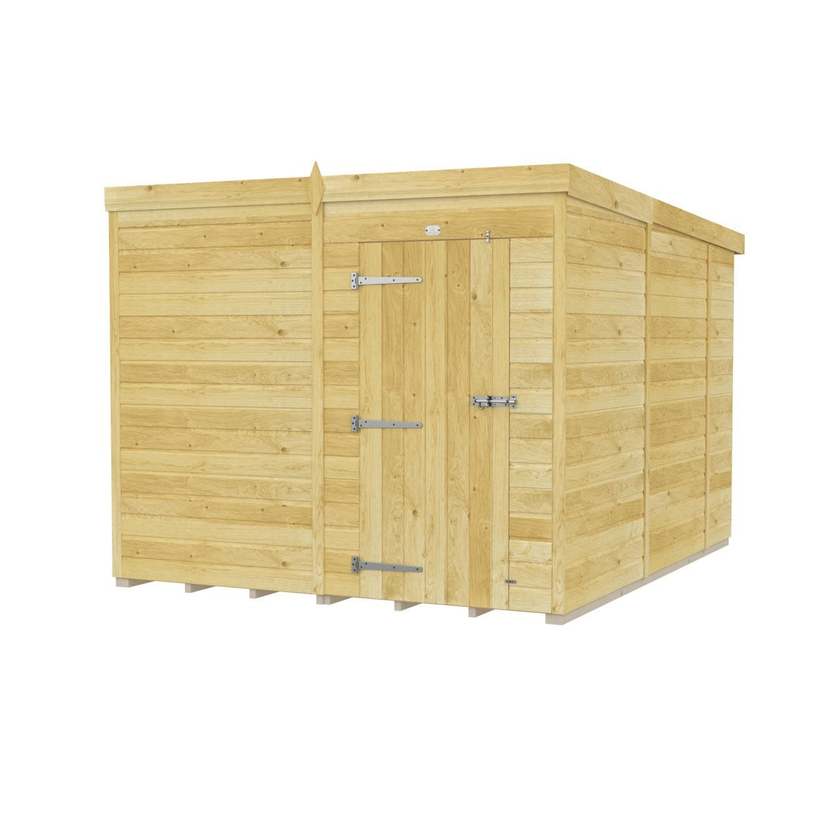 Holt 8' x 10' Pressure Treated Shiplap Modular Pent Shed | Sheds.co.uk
