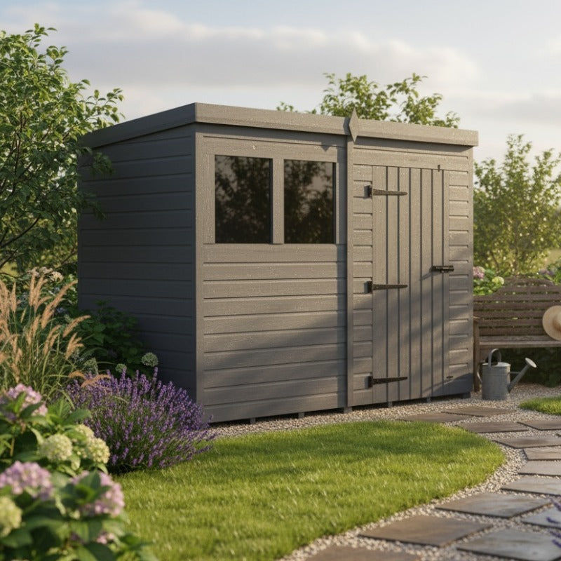 Holt 8' x 4' Modular Composite Pent Shed | Sheds.co.uk