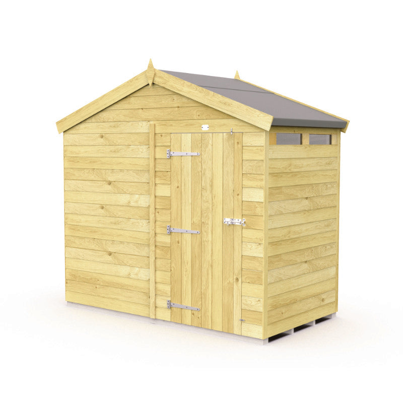 Holt 8' x 4' Pressure Treated Shiplap Modular Apex Security Shed | Sheds.co.uk