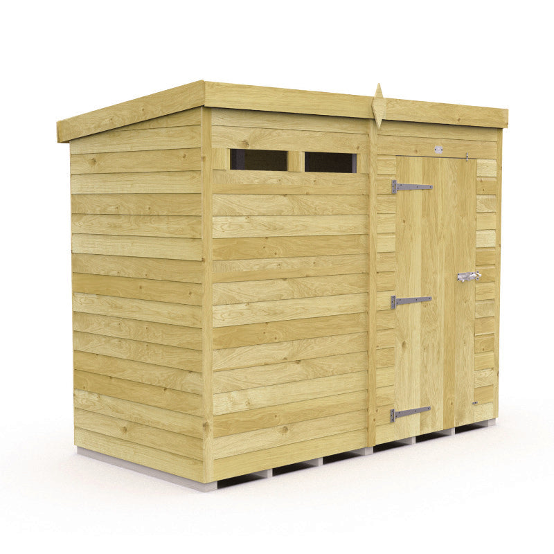 Holt 8' x 4' Pressure Treated Shiplap Modular Pent Security Shed | Sheds.co.uk