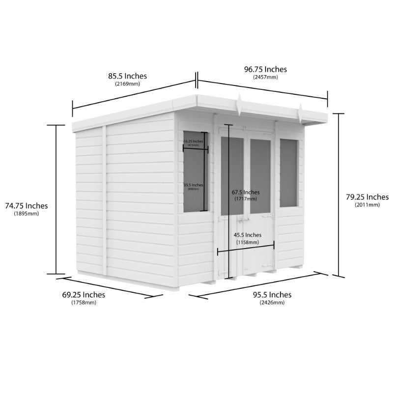 Holt 8' x 6' Alexander Pressure Treated Summer House