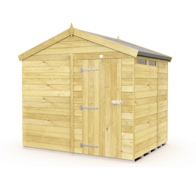 Holt 8' x 6' Pressure Treated Shiplap Modular Apex Security Shed | Sheds.co.uk