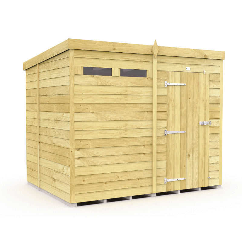 Holt 8' x 6' Pressure Treated Shiplap Modular Pent Security Shed | Sheds.co.uk