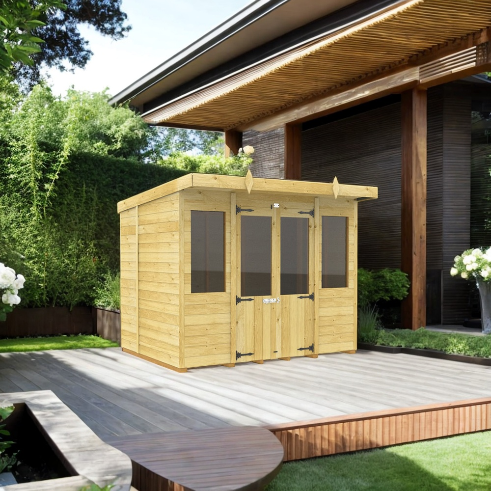 Holt 8' x 8' Alexander Pressure Treated Summer House | Sheds.co.uk