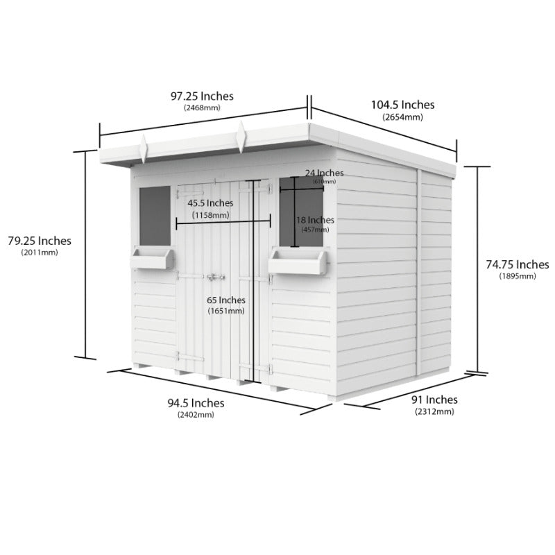 Holt 8' x 8' Handsworth Pressure Treated Summer Shed