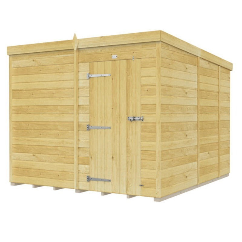 Holt 8' x 9' Pressure Treated Shiplap Modular Pent Shed | Sheds.co.uk