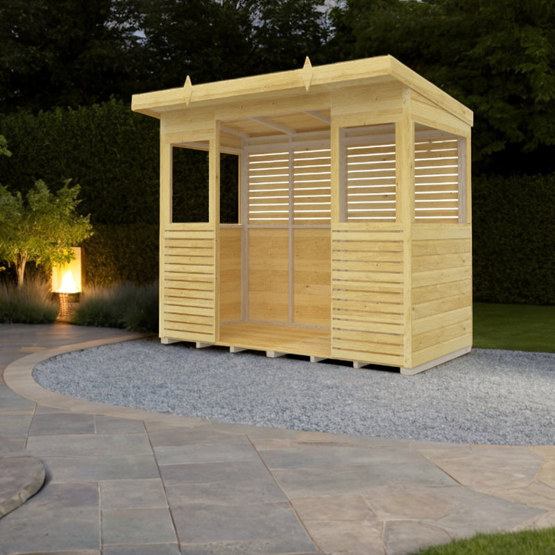 Holt 8' x 4' Pressure Treated Outdoor Kitchen Barbecue Shelter | Sheds.co.uk