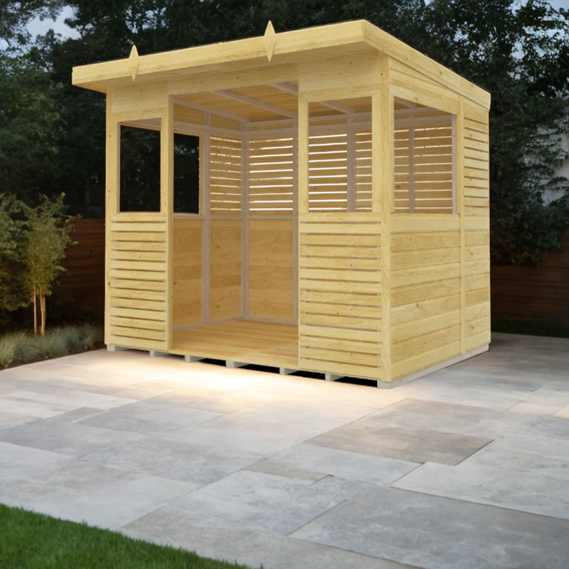 Holt 8' x 6' Pressure Treated Outdoor Kitchen Barbecue Shelter | Sheds.co.uk