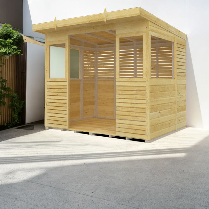Holt 8' x 6' Pressure Treated Outdoor Kitchen Barbecue Shelter | Sheds.co.uk