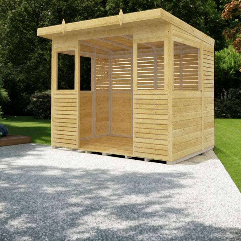 Holt 8' x 6' Pressure Treated Outdoor Kitchen Barbecue Shelter | Sheds.co.uk